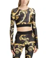 Versace Jeans Couture Chromo Couture Top In Black