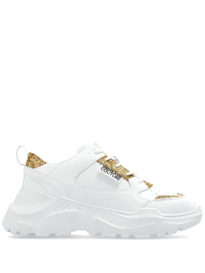 VERSACE JEANS COUTURE VERSACE JEANS COUTURE CHUNKY SNEAKERS WITH GLITTER ACCENTS AND LUXURIOUS COMFORT