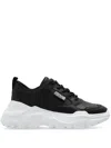Versace Jeans Couture Thick Sole Sneakers With Perforated Toe Box In White