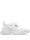 Versace Jeans Couture Speedtrack Leather Sneakers In White