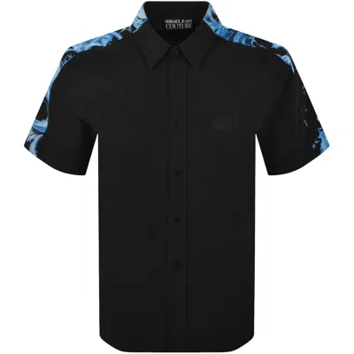 Versace Jeans Couture Contrast Print Shirt Black