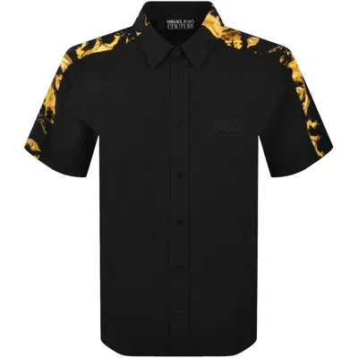 Versace Jeans Couture Contrast Print Shirt Black
