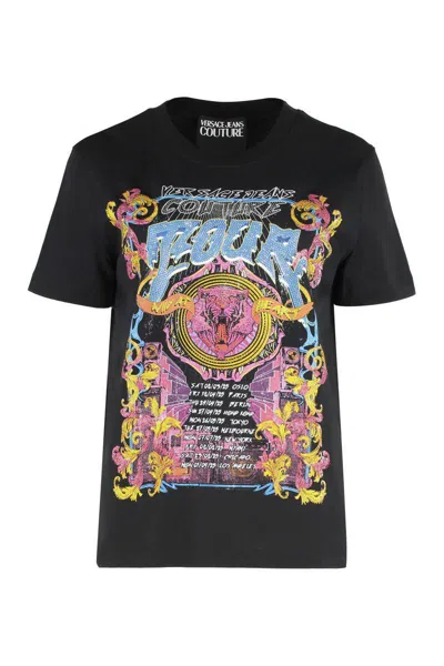 VERSACE JEANS COUTURE VERSACE JEANS COUTURE COTTON CREW-NECK T-SHIRT