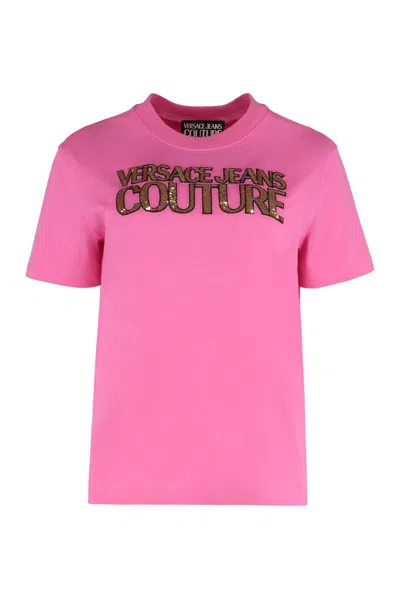 VERSACE JEANS COUTURE VERSACE JEANS COUTURE COTTON CREW-NECK T-SHIRT