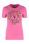 Versace Jeans Couture Cotton Crew-neck T-shirt