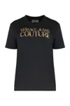 Versace Jeans Couture Ribbed Collar Crew-neck T-shirt In Cotton