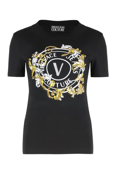 VERSACE JEANS COUTURE VERSACE JEANS COUTURE COTTON CREW-NECK T-SHIRT
