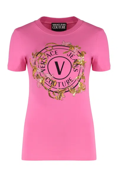 VERSACE JEANS COUTURE VERSACE JEANS COUTURE COTTON CREW-NECK T-SHIRT