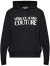 Versace Jeans Couture Cotton Hoodie In Black
