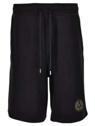 Versace Jeans Couture Cotton Polo In Black