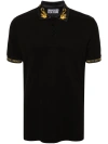 VERSACE JEANS COUTURE COTTON POLO SHIRT WITH LOGO