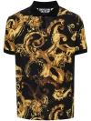 Versace Jeans Couture Watercolour Couture Polo Shirt In Multicolor