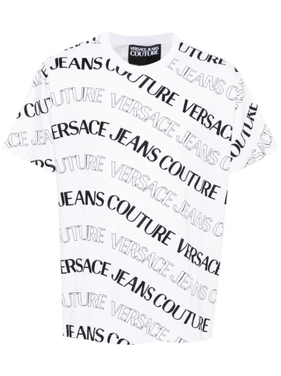 Versace Jeans Couture Cotton T-shirt In Neutral