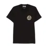 Versace Jeans Couture Black Cotton T-shirt With Print