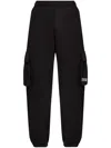 Versace Jeans Couture Cotton Track Pants In Black