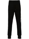 Versace Jeans Couture Logo-print Cotton Track Pants In Black