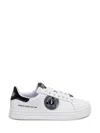 Versace Jeans Couture Sneakers In Grained Leather In White
