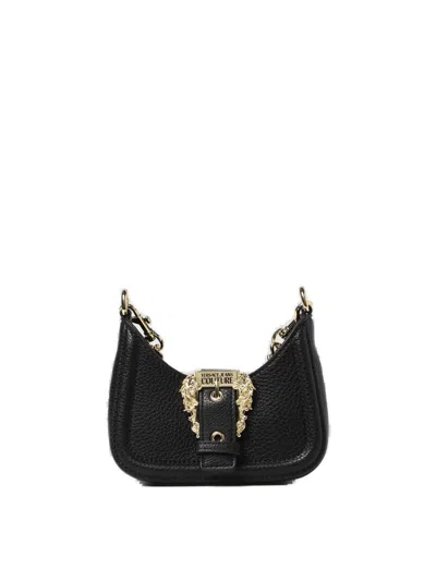 Versace Jeans Couture Couture Barocco-buckle Chain-linked Mini Bag In Nero