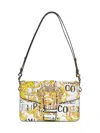 Versace Jeans Couture Logo Couture1 Shoulder Bag In Bianco/oro