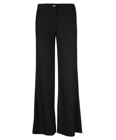 Versace Jeans Couture Flared Trousers In Black
