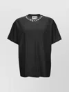 Versace Jeans Couture Crew Neck Short Sleeve Logo T-shirt In Black