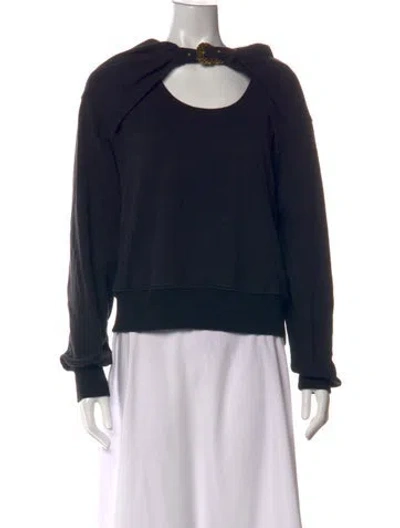Pre-owned Versace Jeans Couture Crew Neck Sweater In Black
