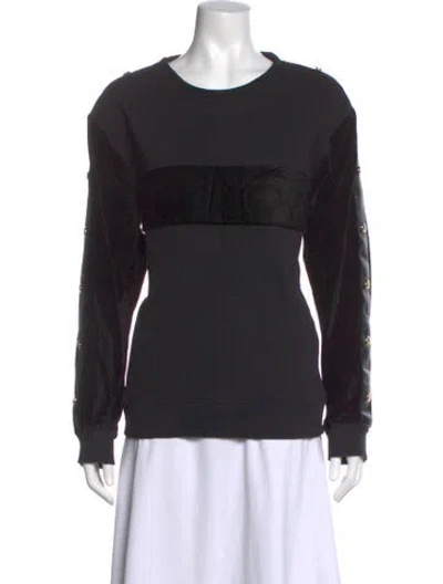 Pre-owned Versace Jeans Couture Crew Neck Sweater In Black