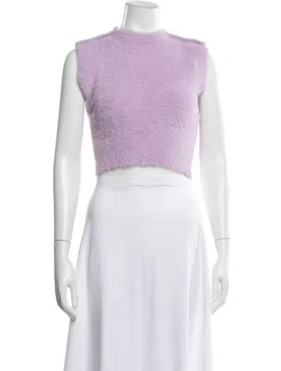 Pre-owned Versace Jeans Couture Crew Neck Sweater In Purple