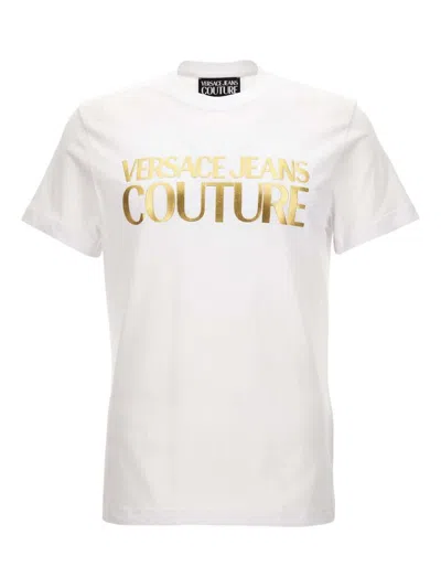 VERSACE JEANS COUTURE CREW NECK T-SHIRT WITH PRINT