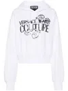 Versace Jeans Couture Watercolour Couture-logo Hoodie In White