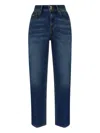 Versace Jeans Couture Cropped Jeans In Blue