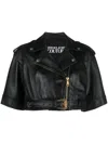 Versace Jeans Couture Biker Leather Jackets In Black