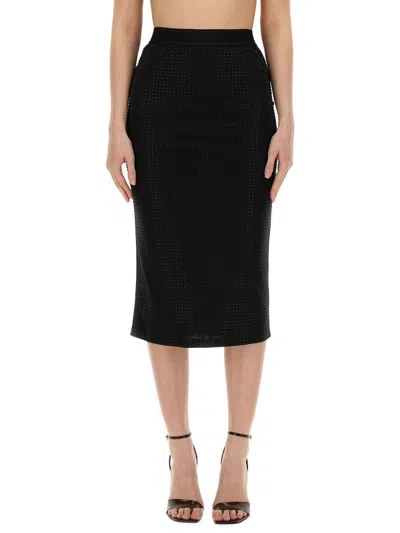 VERSACE JEANS COUTURE VERSACE JEANS COUTURE CRYSTAL SKIRT