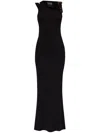 Versace Jeans Couture Cut-out Maxi Dress In Black