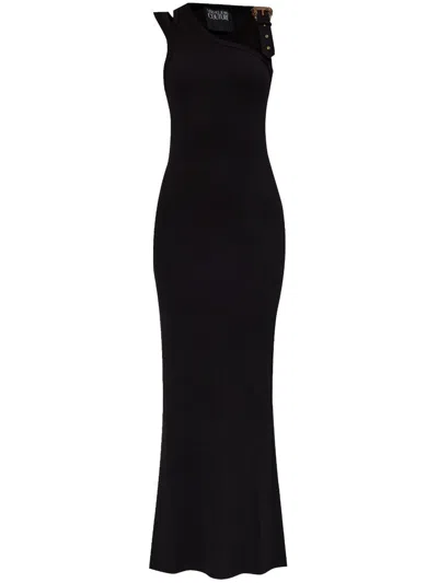 Versace Jeans Couture Cut-out Maxi Dress In Black