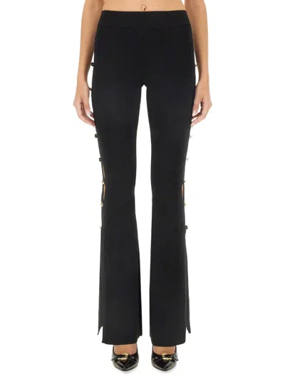 Versace Jeans Couture Cut Out Mini Trousers In Black