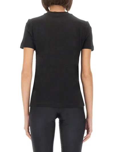 Versace Jeans Couture V-emblem Crewneck Jersey T-shirt In Black