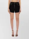 Versace Jeans Couture Denim High-waisted Shorts Contrast Stitching