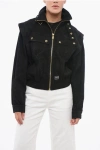 Versace Jeans Couture Denim Jacket With Elastic Waistband
