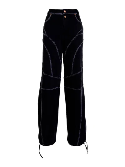 Versace Jeans Couture Denim Jeans In Black