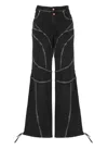 Versace Jeans Couture Piece Number Straight-leg Jeans In Black Black