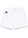 Versace Jeans Couture White Logo Denim Shorts