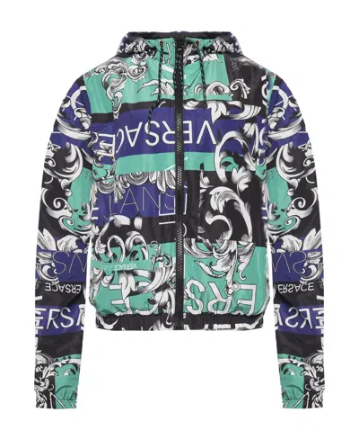 Versace Jeans Couture Double-sided Casual Jacket In Green