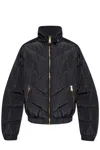Versace Jeans Couture Logo-print Jacket In Black