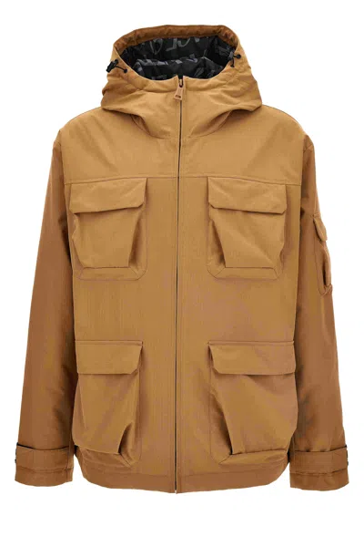 Versace Jeans Couture Down Jacket In Brown