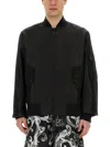 Versace Jeans Couture Technical Fabric Jacket In Black