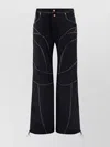 VERSACE JEANS COUTURE DRAWSTRING HEM COTTON DENIM TROUSERS