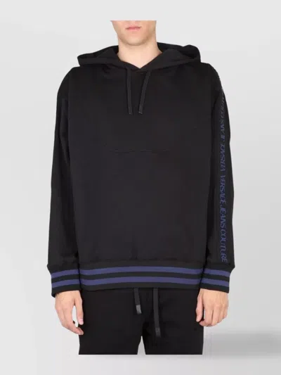 VERSACE JEANS COUTURE COTTON HOODED JACKET