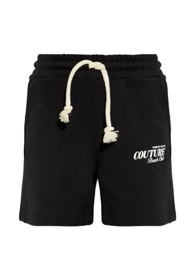 Versace Jeans Couture Drawstring Shorts In Black