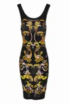 Versace Jeans Couture Dress In Black